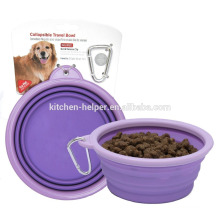 Оптовая Рекламные водонепроницаемый антипригарным продуктов питания Силиконовые Pet продуктов Pet Bowls / складной Pet Cat Cat Bowl